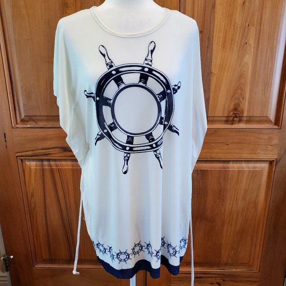 Nautical Swim Suit Cover Up - Picture 6 of 13